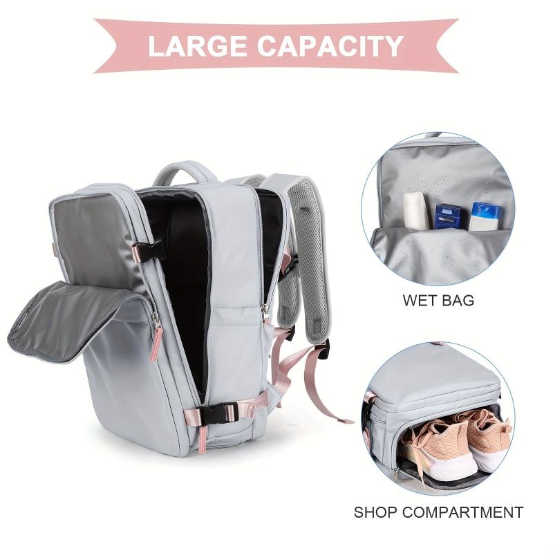 Minimalist Zipper Backpack Large Capacity School Bag Work Laptop Bag