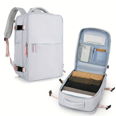 Minimalist Zipper Backpack Large Capacity School Bag Work Laptop Bag