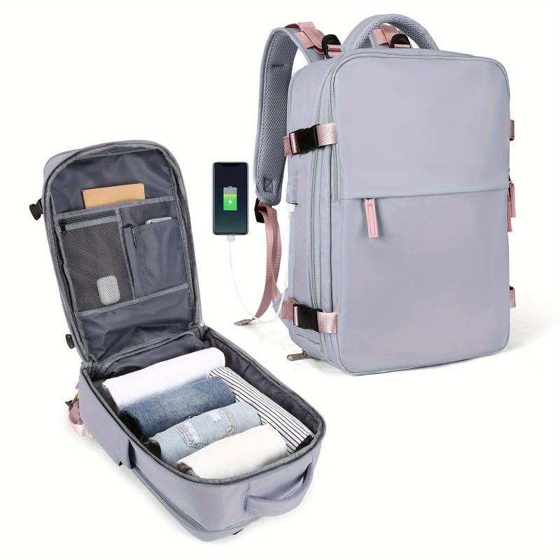 Minimalist Zipper Backpack Large Capacity School Bag Work Laptop Bag