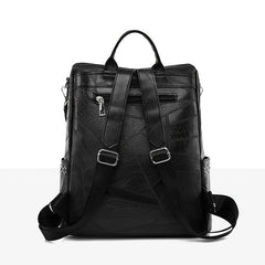 Studded Decor Backpack Purse Faux Leather Shoulder Bag