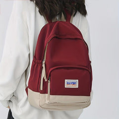 Retro Large Capacity Backpack Casual School Bag Women's Rucksack