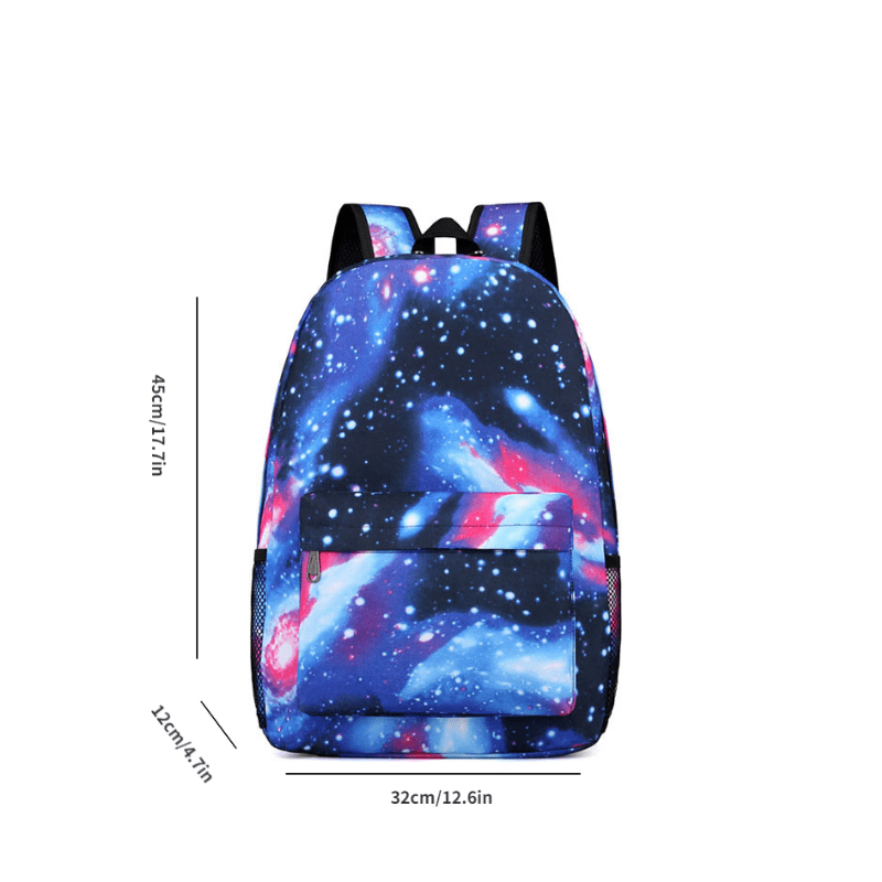 Starry Sky Large Capacity Preppy Backpack Nylon School Daypack