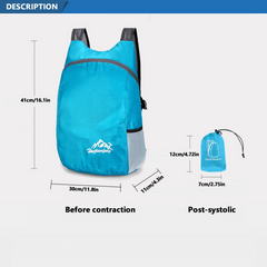 Lightweight Waterproof Hiking Backpack Foldable Travel Bag