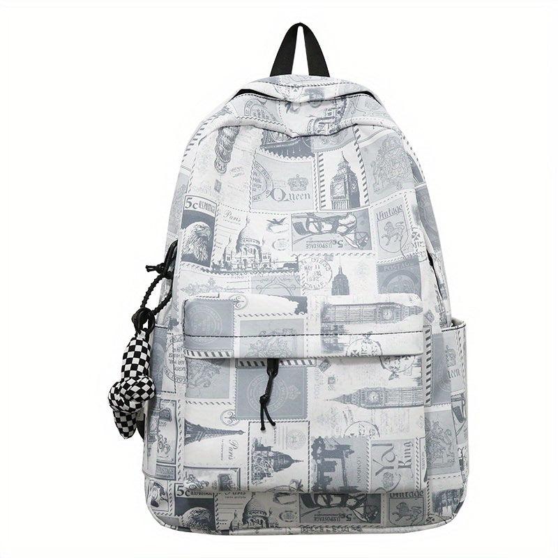 Vintage Retro Preppy Backpack College School Daypack Casual Travel Knapsack