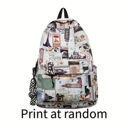 Vintage Retro Preppy Backpack College School Daypack Casual Travel Knapsack