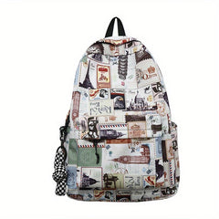 Vintage Retro Preppy Backpack College School Daypack Casual Travel Knapsack