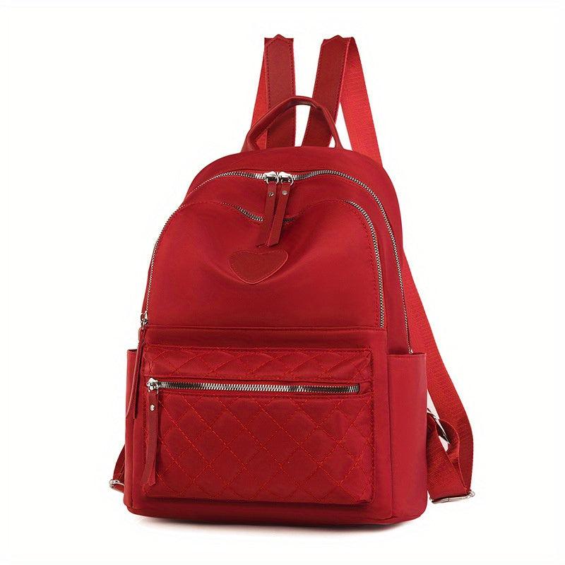 Minimalist Quilted Laptop Backpack Large Capacity Preppy Daypack