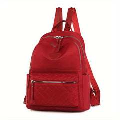 Minimalist Quilted Laptop Backpack Large Capacity Preppy Daypack