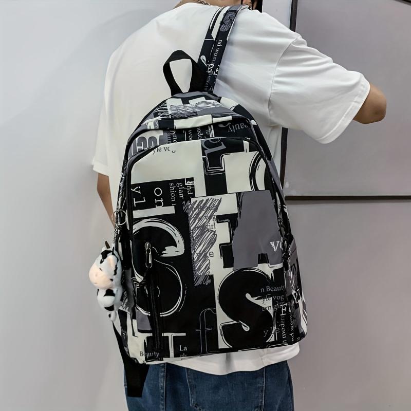 Graffiti Print Backpack Schoolbag Laptop Travel Rucksack