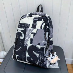 Graffiti Print Backpack Schoolbag Laptop Travel Rucksack