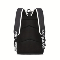 Zipper Backpack Preppy Storage Rucksack Women's School Bag