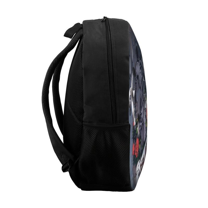 Stylish Cartoon Dark Pattern Backpack Halloween Storage Daypack