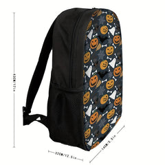 Cartoon Halloween Pattern Bag Stylish Backpack Large Capacity Book Bag