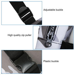 Camouflage Casual Sports Chest Bag With Zipper Strap