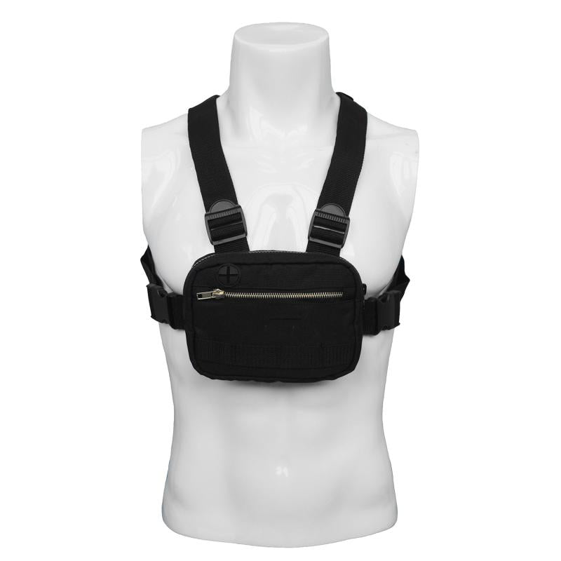 Camouflage Casual Sports Chest Bag With Zipper Strap