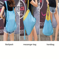 Foldable Drawstring Bucket Backpack Waterproof Daypack