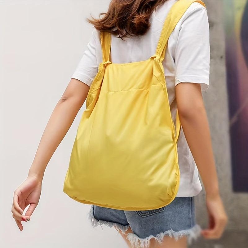 Foldable Drawstring Bucket Backpack Waterproof Daypack