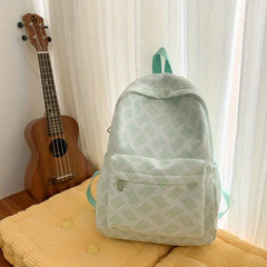All Over Pattern Backpack Preppy School Bag
