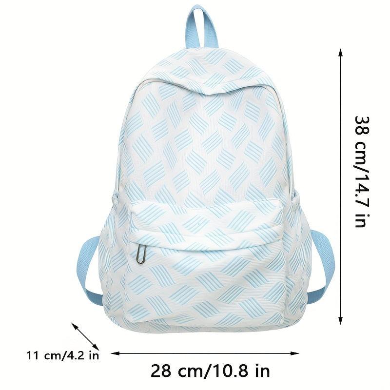 All Over Pattern Backpack Preppy School Bag