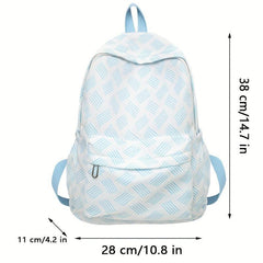 All Over Pattern Backpack Preppy School Bag