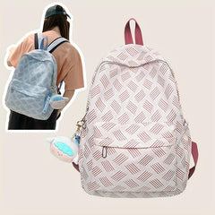 All Over Pattern Backpack Preppy School Bag