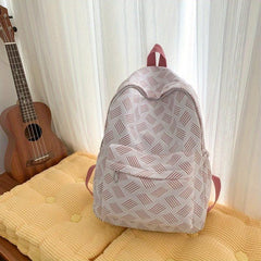 All Over Pattern Backpack Preppy School Bag