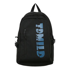Letter Graphic Backpack Zipper Front Large Capacity Bookbag