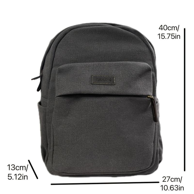 Large Capacity Preppy Backpack Lightweight School Campus Bag