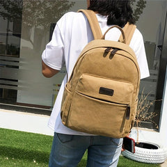 Large Capacity Preppy Backpack Lightweight School Campus Bag
