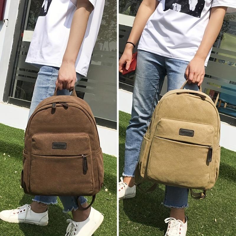 Large Capacity Preppy Backpack Lightweight School Campus Bag