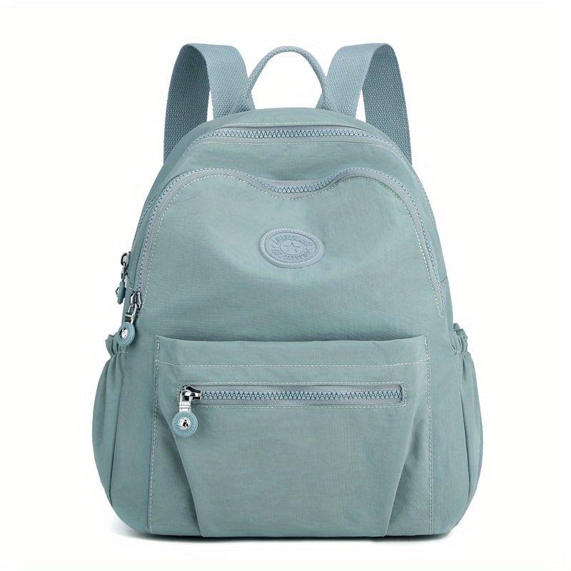 Small Solid Backpack Oxford Cloth Rucksack Preppy Style Casual