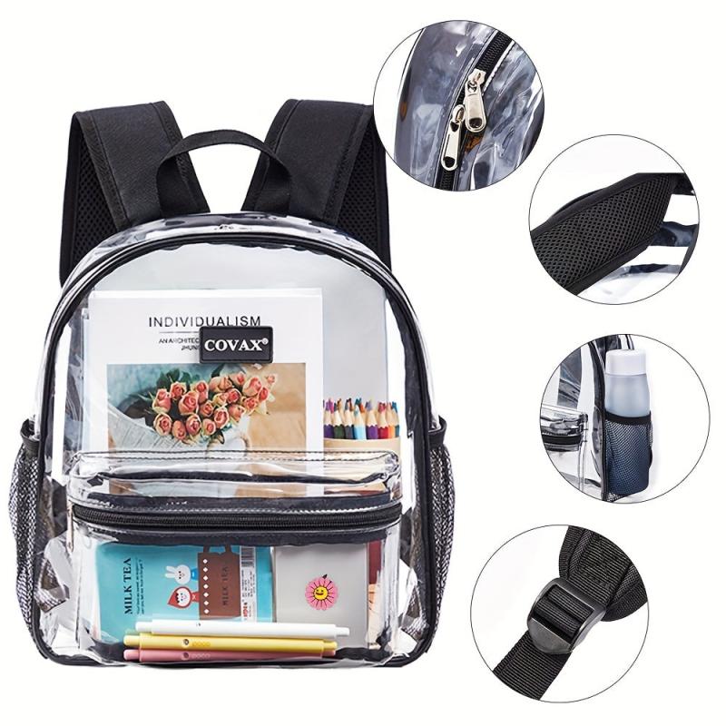 Stadium Approved Clear Backpack Transparent PVC Rucksack