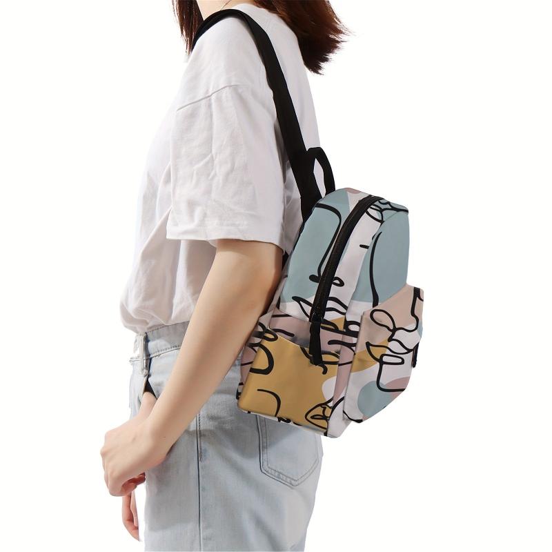 Abstract Pattern Backpack Lightweight Rucksack