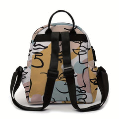 Abstract Pattern Backpack Lightweight Rucksack
