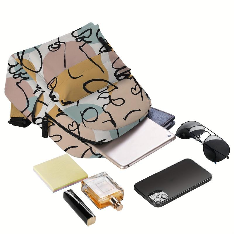 Abstract Pattern Backpack Lightweight Rucksack