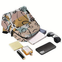 Abstract Pattern Backpack Lightweight Rucksack