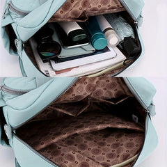 Embroidery Tote Backpack Laptop Handbag Mommy Bag