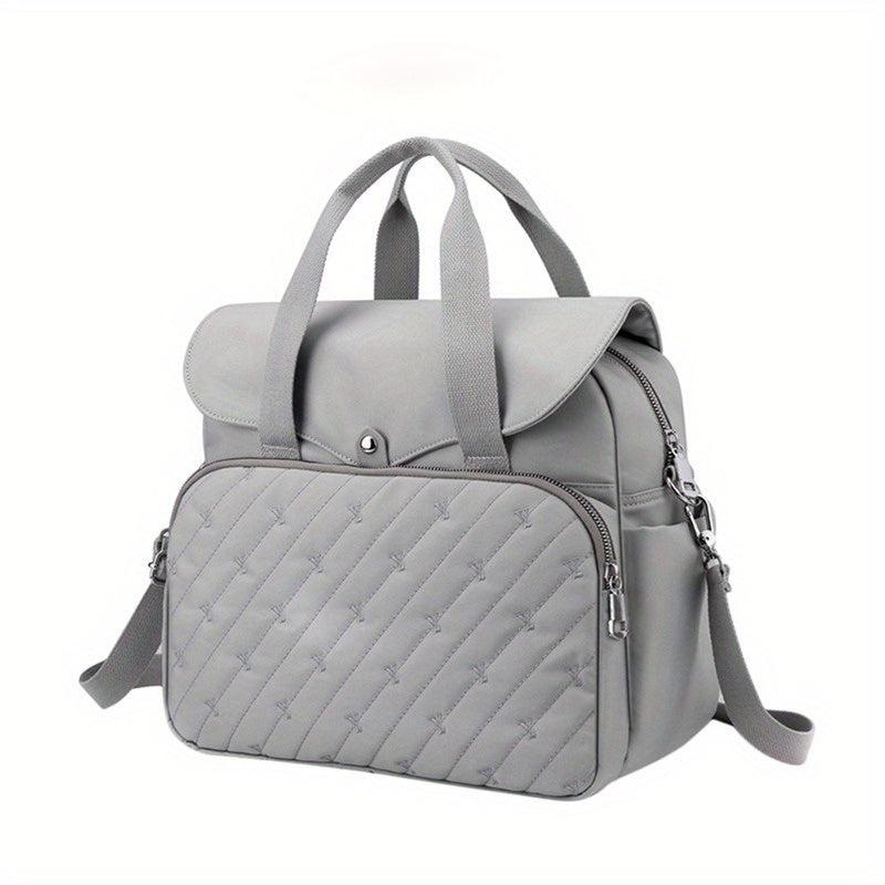 Embroidery Tote Backpack Laptop Handbag Mommy Bag