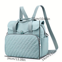 Embroidery Tote Backpack Laptop Handbag Mommy Bag