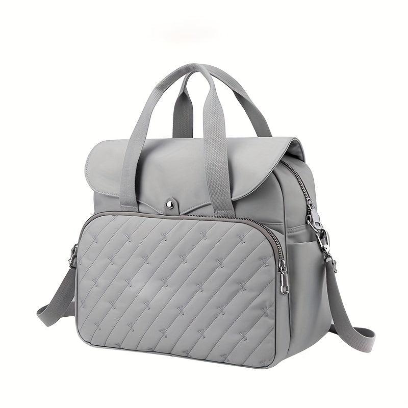 Embroidery Tote Backpack Laptop Handbag Mommy Bag