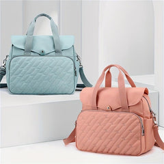 Embroidery Tote Backpack Laptop Handbag Mommy Bag