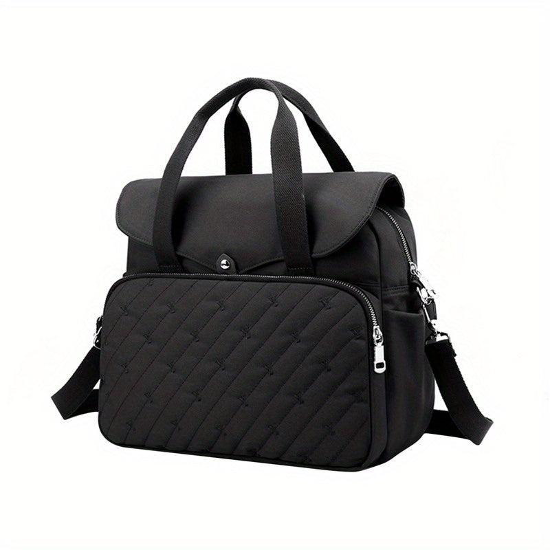 Embroidery Tote Backpack Laptop Handbag Mommy Bag