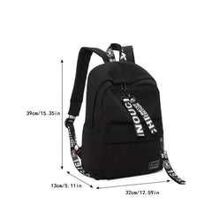 Casual Zipper Backpack All Match Rucksack