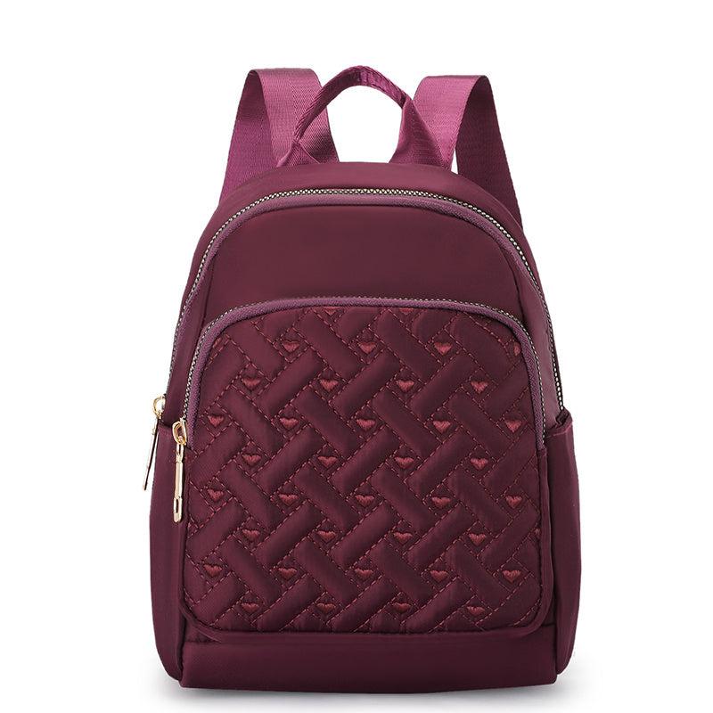 Waterproof Small Backpack Women Casual Bag Adjustable Strap Zipper Backpack