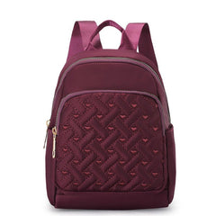 Waterproof Small Backpack Women Casual Bag Adjustable Strap Zipper Backpack