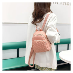 Waterproof Small Backpack Women Casual Bag Adjustable Strap Zipper Backpack