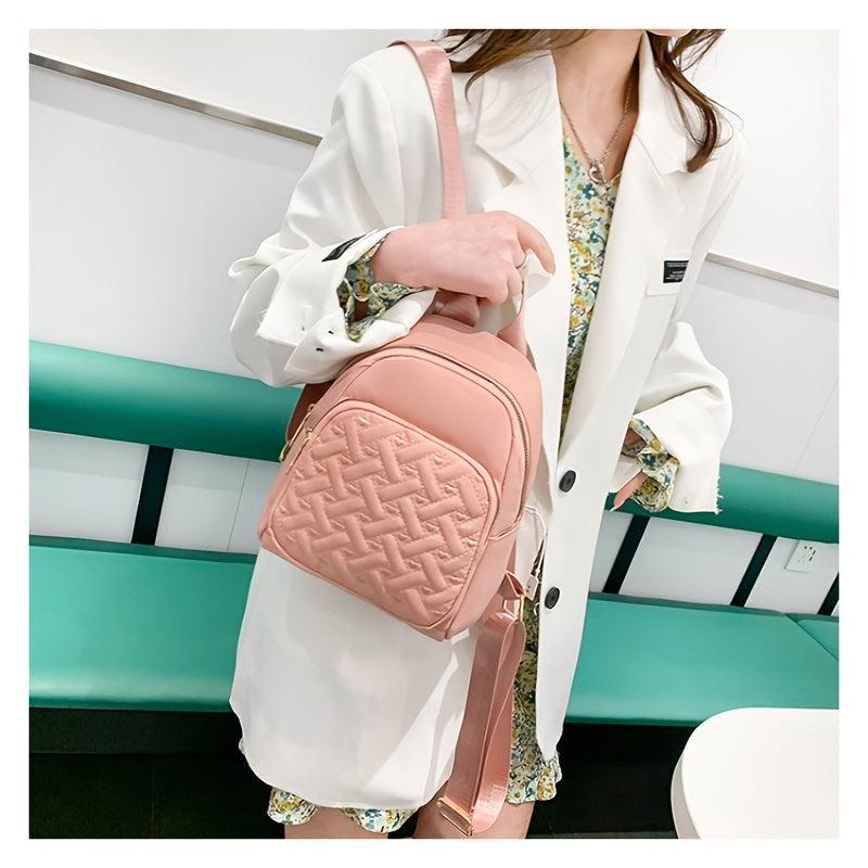 Waterproof Small Backpack Women Casual Bag Adjustable Strap Zipper Backpack