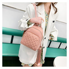 Waterproof Small Backpack Women Casual Bag Adjustable Strap Zipper Backpack