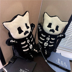 Plush Skeleton Backpack Funny Gothic Halloween Rucksack