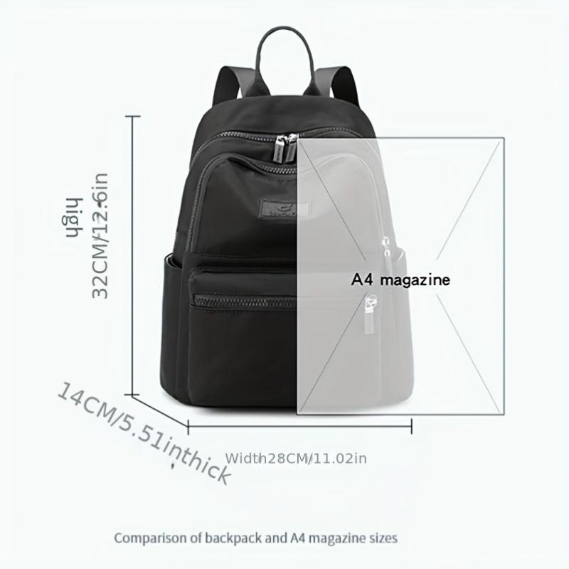 Large Capacity Preppy Backpack Waterproof Lightweight Campus Daypack